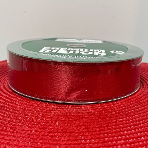 Members Mark Wired Ribbon Red 50 yards NWT - Picture 3 of 5